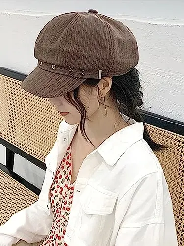 Nanwansu Women Beret Newsboy Hats Classic Autumn Spring Winter Cap - 5