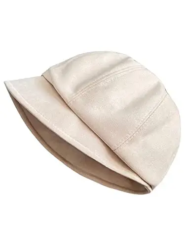 Nanwansu Women Visor Beret Cap Newsboy Hat Lady Baker Hat Cotton Sun Hat - 2