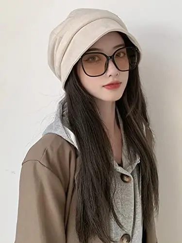 Nanwansu Women Visor Beret Cap Newsboy Hat Lady Baker Hat Cotton Sun Hat - 7