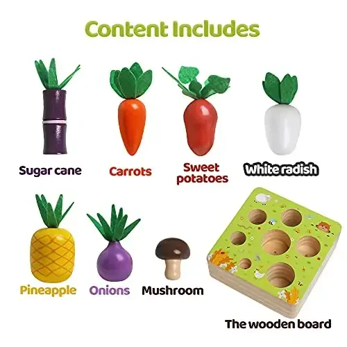 NAODONGLI Wooden Montessori Learning Toys for 3+ Years Kids - Toddler Learning Toys with Shape Color Sorting Stacking Toys Wooden Puzzles Easter Basket Stuffers Gift for Toddler Boys Girls - 6