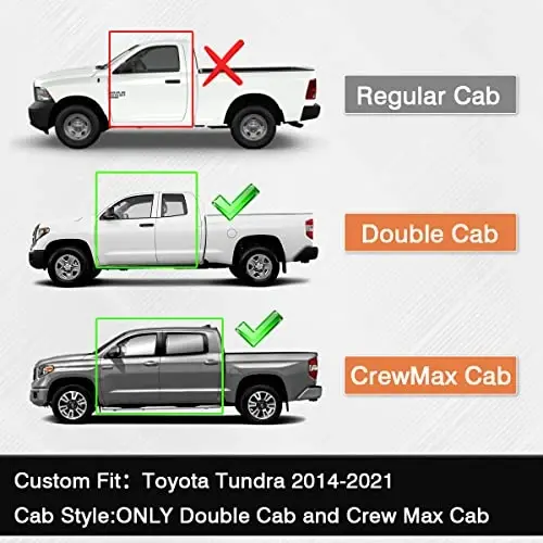 Напольные коврики KUST для 2014-2021 Toyota Tundra Double Cab/Crew Max Cab, всепогодные резиновые коврики TPE для Tundra, передние и задние 2 ряда, с высокими бортиками - KUST (1)