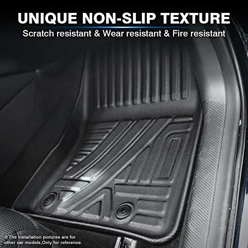 Напольные коврики KUST для 2019-2025 2026 Mazda 3 (только FWD), всепогодные резиновые коврики TPE для Mazda3, коврики 1-го и 2-го рядов, нескользящие, с высокими бортами - 3