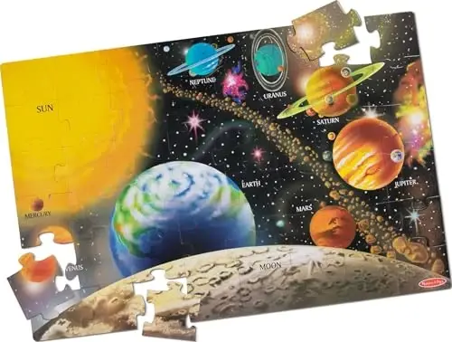 Напольный пазл Melissa & Doug «Солнечная система» (48 деталей, 2 x 3 фута) - сертифицирован FSC 