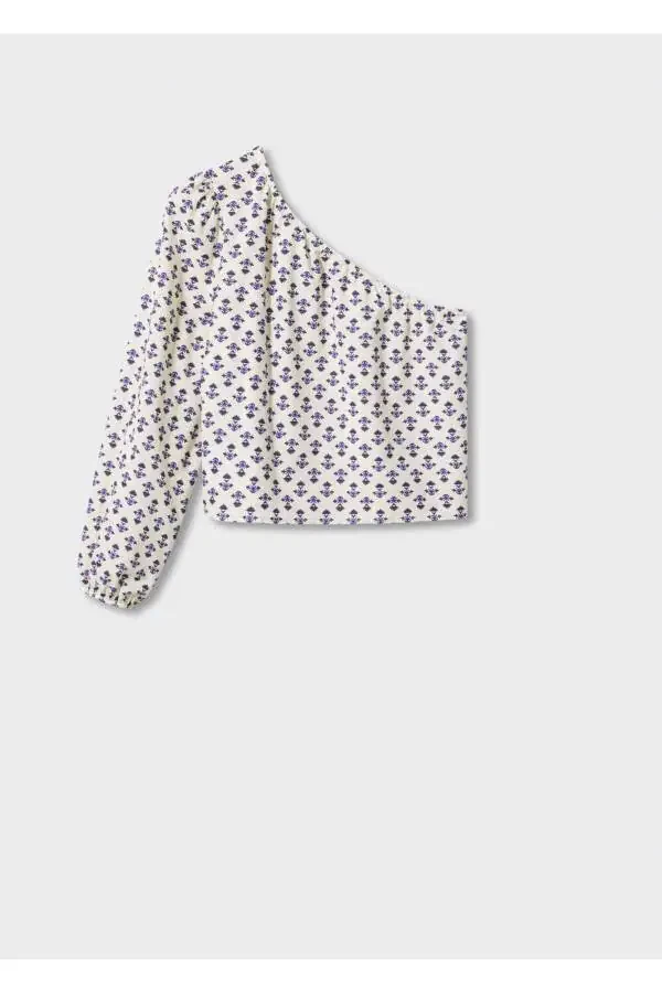 Naqshlangan assimetrik bluzka - 3