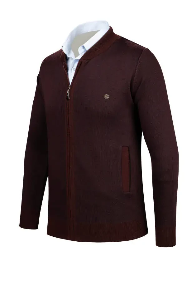 Naqshli, fermuarlı cho'ntakli, po'lat to'qima erkak triko ko'ylagi. Qo'l va bel elastikli. - 3