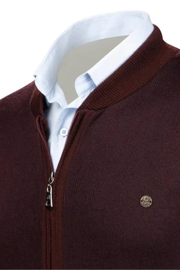 Naqshli, fermuarlı cho'ntakli, po'lat to'qima erkak triko ko'ylagi. Qo'l va bel elastikli. - 4