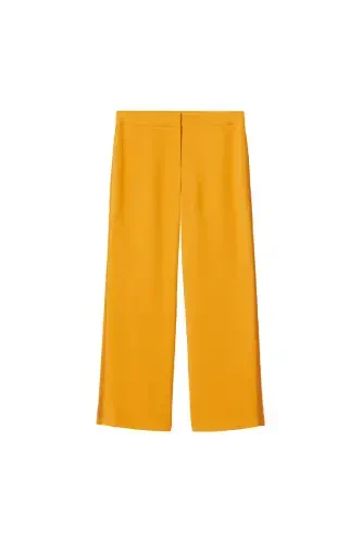 Naqshli matodan tikilgan shimlar - MANGO (1)