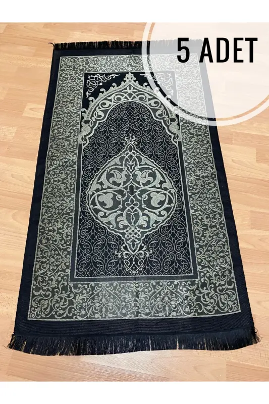 Naqshli popukli sovg'alik bochqalik tafta qora joynamoz - qora - 1