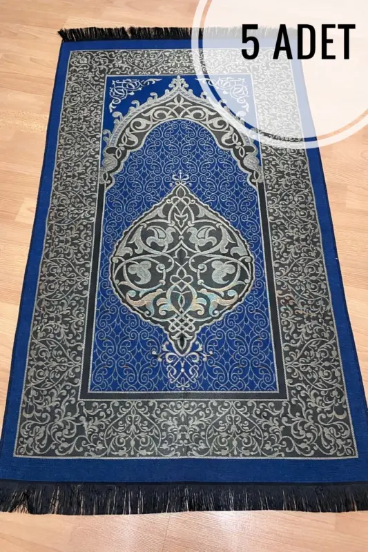 Naqshli popukli sovg'alik bo'xchali tafta ko'k joynamoz-KO'K - 1
