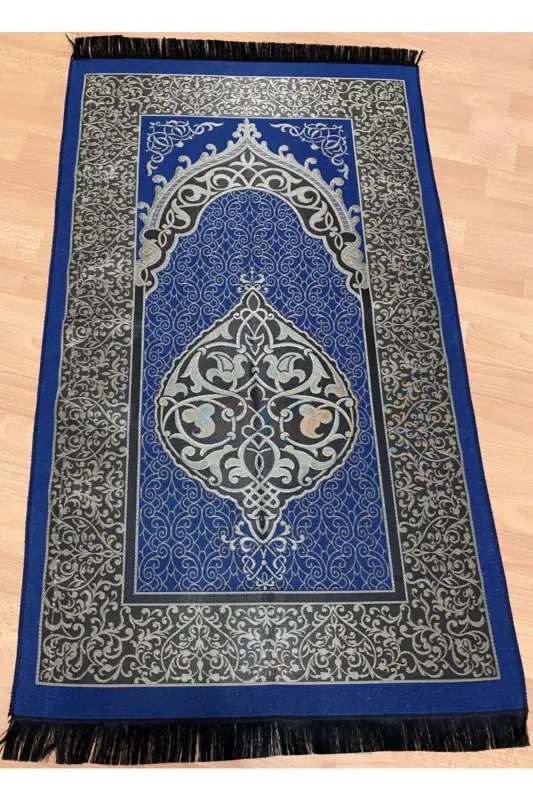 Naqshli popukli sovg'alik bo'xchali tafta ko'k joynamoz-KO'K - 2