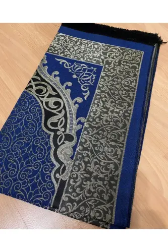 Naqshli popukli sovg'alik bo'xchali tafta ko'k joynamoz-KO'K - 3