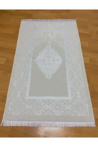 Naqshli popukli sovg'alik bo'xchalik tafta krem joynamoz - KREM - AYHANHOME (1)