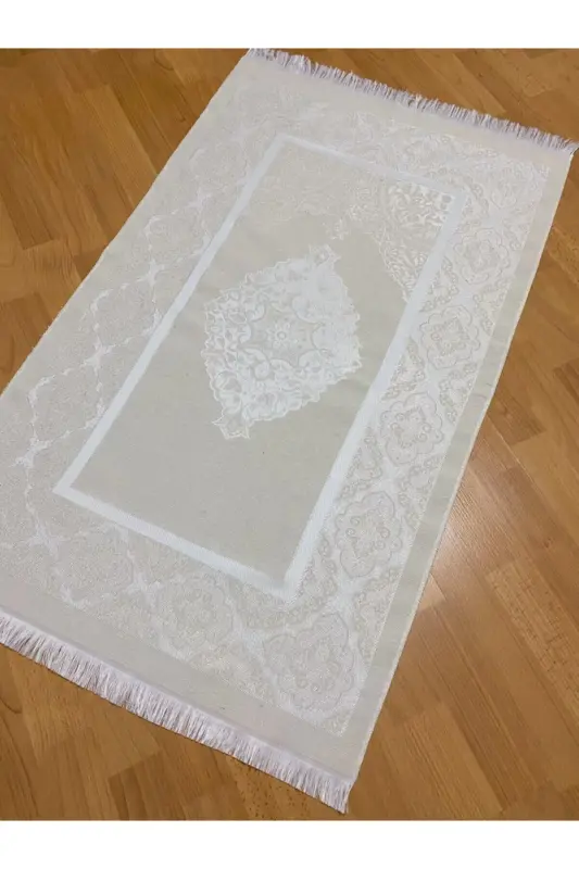 Naqshli popukli sovg'alik bo'xchalik tafta krem joynamoz - KREM - 3