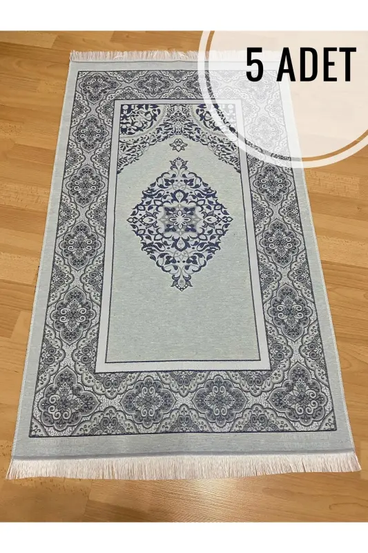 Naqshli qirrali sovg'a sumkasi Tafta kulrang gilam - 1