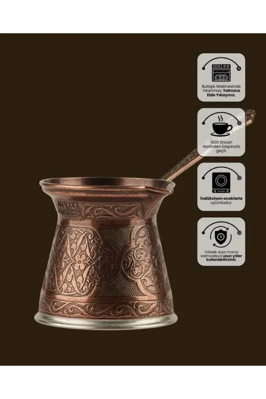 Naqshli quyma Choynak 4 kishilik - Magnit pechlarga mos - 7