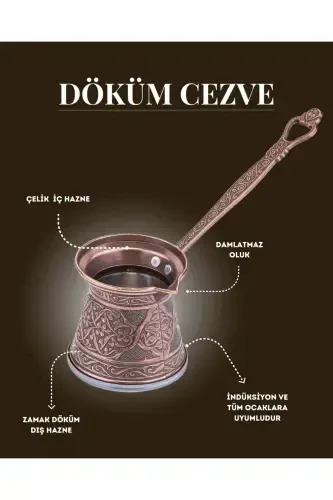 Naqshli quyma Choynak 4 kishilik - Magnit pechlarga mos - 6