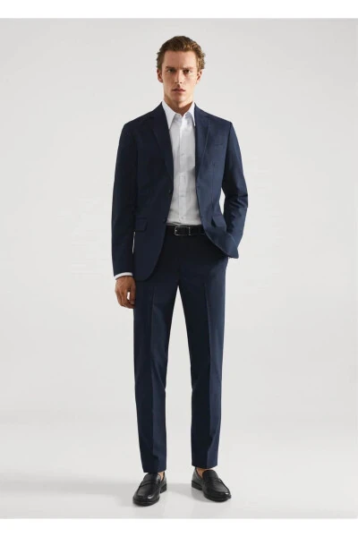 Naqshli tor naqshli blazer koʻylagi - MANGO MAN (1)