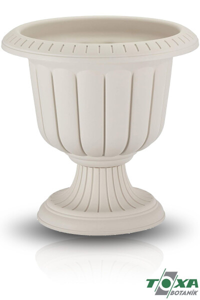 Narcissus Leg Pot Broken White Plastic Flower Pot - 6