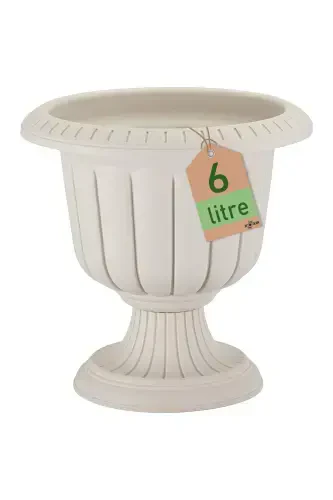 Narcissus Leg Pot Broken White Plastic Flower Pot - 1