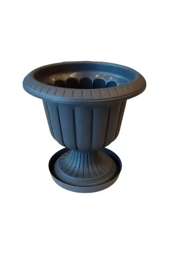 Narcissus No0 and No1 Pot Saucer 26cm Plate Yalı Vaha No6 Serinova Plastic Narcissus Pot Pad-ANTHRACITE6 - 7