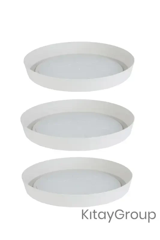 Narcissus Pot Plate 3 Pieces Yt06-Off White - KITAYGROUP