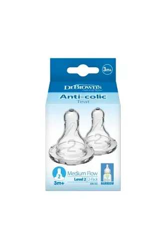 Narrow Mouth Stage 3 Twin Silicone Baby Bottle Nipple - 3