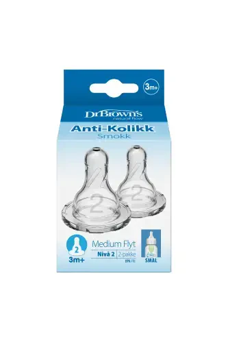 Narrow Mouth Stage 3 Twin Silicone Baby Bottle Nipple - 4