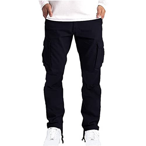 Narveanno Erkek Kargo Pantolon Trend Spor Pantolon Günlük Yürüyüş Jogger Pantolon Hafif Açık Hava Çalışma Pantolonu - 1