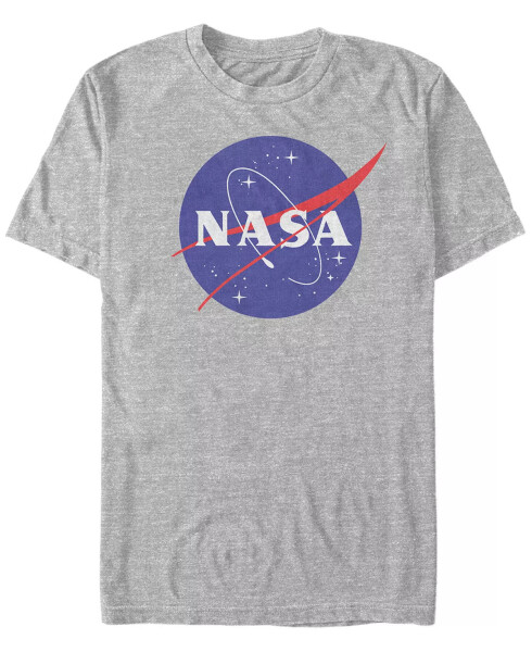 NASA Erkek Klasik Yuvarlak Logo Kısa Kollu T-Shirt Heather Gr - 2