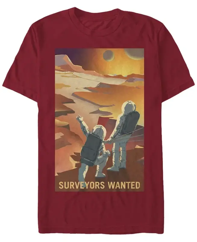 NASA Men's Mars Surveyors Wanted Short Sleeve T-Shirt - FIFTH SUN