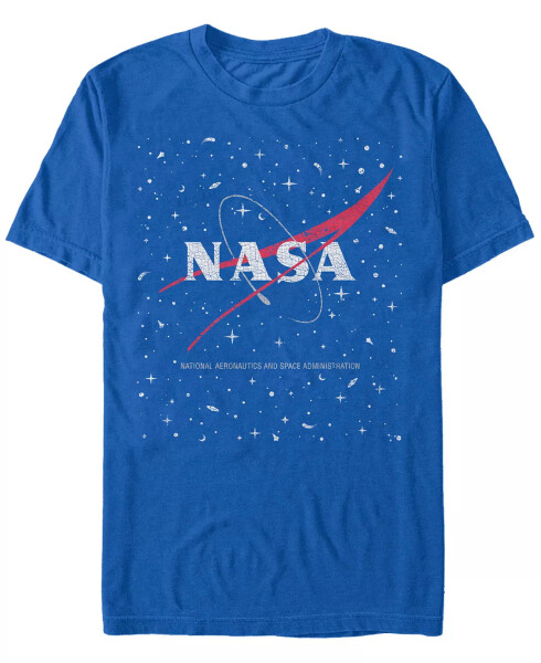 NASA Men's Star Base Logo Short Sleeve T-shirt - Royal - 1