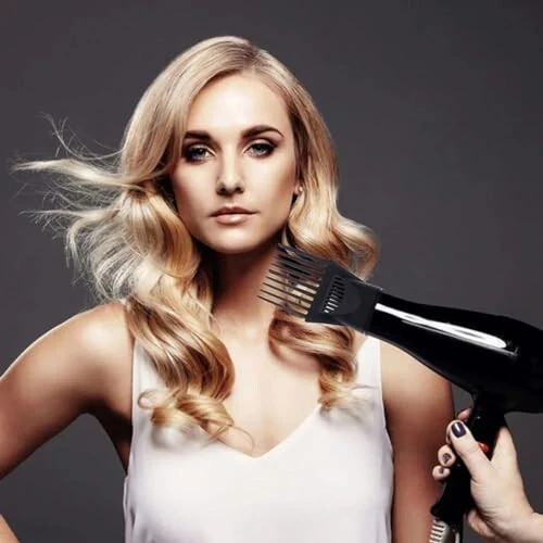 Насадка для фена с гребнем Пластиковая парикмахерская салонная насадка для расчески для укладки волос Фены и аксессуары для выпрямления волос Распутывание тонких вьющихся натуральных волос Красивый и модный аксессуар - 5