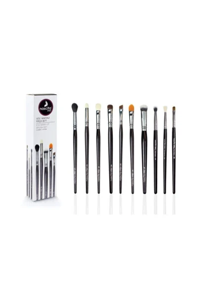 Nascita 10 Piece Eye Makeup Brush Set - NASCITA