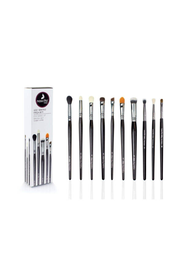 Nascita 10 Piece Eye Makeup Brush Set - 1