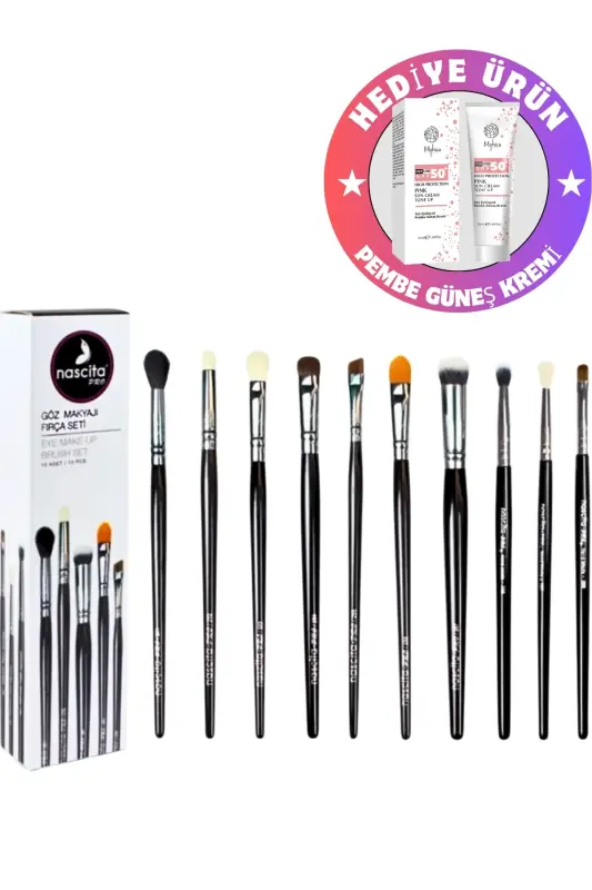 Nascita 10 Piece Eye Makeup Brush Set - 1