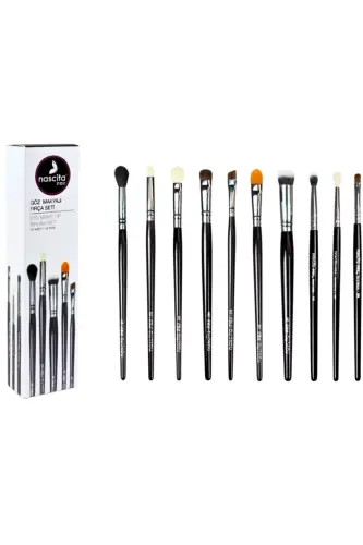 Nascita 10 Piece Eye Makeup Brush Set - NASCITA (1)