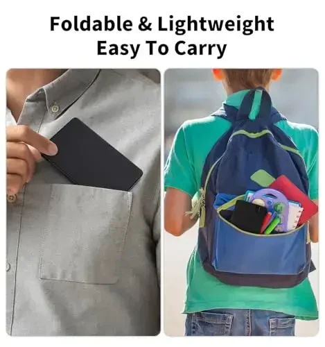 Настольный портативный базовый калькулятор с блокнотом и стилусом, 12-разрядный большой дисплей, многофункциональный для офиса, школы, дома и основных финансов (черный) - 6