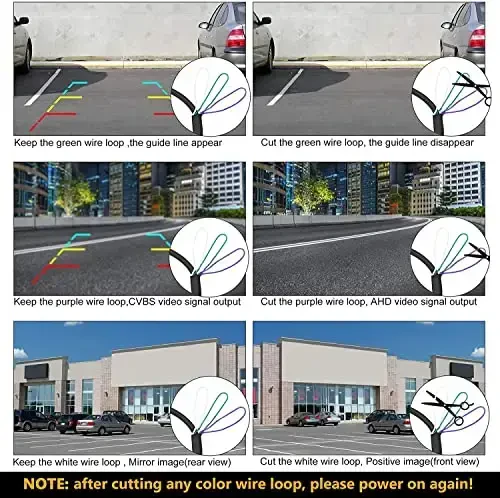 NATIKA Backup/Front/Side View Camera: No Distortion Effect Starlight Night Vision HD Metal Flush or Surface Mount CVBS | AHD Reverse Rear View Backup Camera for Cars Pickup Trucks SUVs RVs Vans - 5