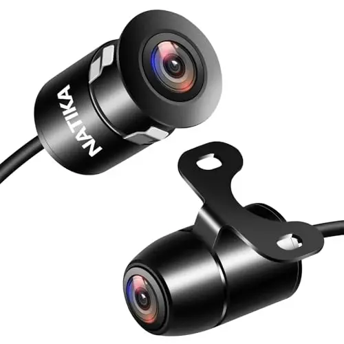 NATIKA Backup/Front/Side View Camera: No Distortion Effect Starlight Night Vision HD Metal Flush or Surface Mount 720P AHD and TVI Reverse Rear View Backup Camera for Cars Pickup Trucks SUVs RVs Vans - 8