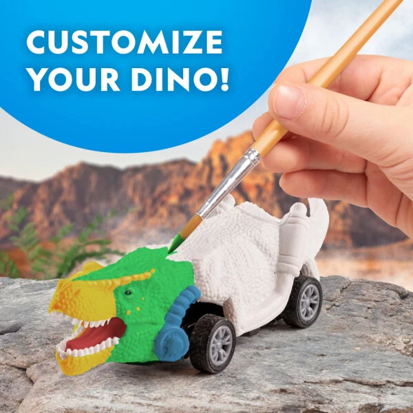 National Geographic Paint Your Own Dino Race Cars Art & Craft Kit for Child 8 Years and up - 5