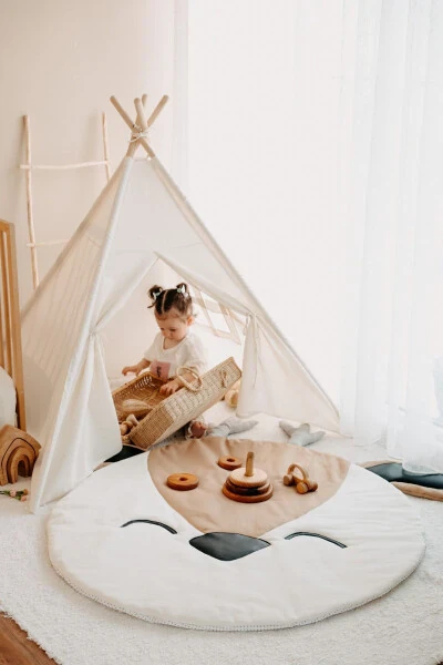 Native American Teepee Play Mat (PLAYHOUSE-PLAY MAT) Roe - DERY BABY