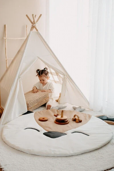 Native American Teepee Play Mat (PLAYHOUSE-PLAY MAT) Roe - DERY BABY (1)