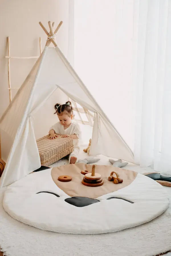 Native American Teepee Play Mat (PLAYHOUSE-PLAY MAT) Roe - 2