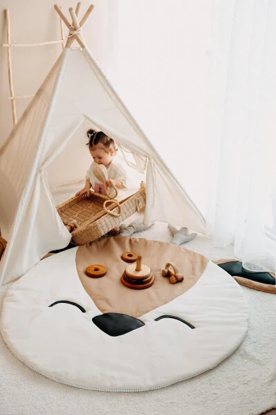 Native American Teepee Play Mat (PLAYHOUSE-PLAY MAT) Roe - 3