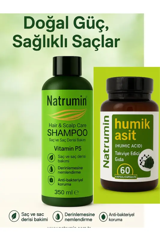 НАТРУМИН ГУМИНОВЫЙ ШАМПУНЬ НАБОР - NATRUMİN NATURAL MİNERALS