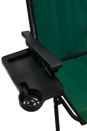 Natura Kamp Sandalyesi Katlanır Piknik Sandalye Dikdörtgen Bardaklıklı Yeşil-Yeşil - 5