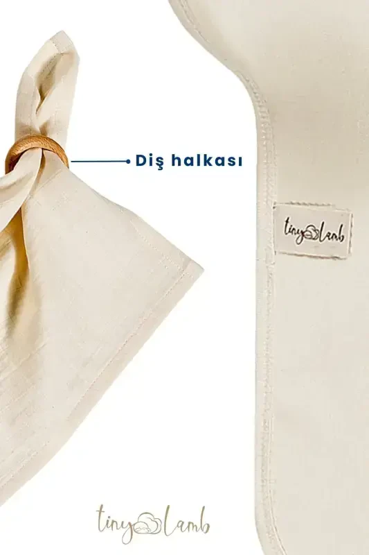 Natural 12 Parça %100 Pamuk Hastane Çıkışı Seti Organik Pamuk Unisex-Naturel - 3