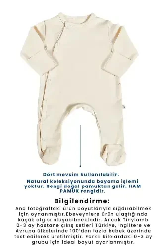 Natural 12 Pieces 100% Cotton Hospital Outing Set Organic Cotton Unisex-Natural - 7