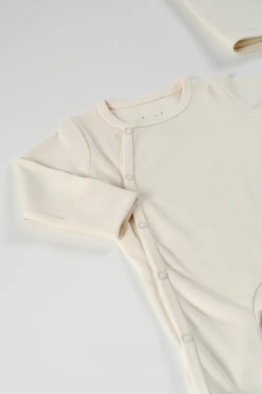 Natural 12 Pieces 100% Cotton Hospital Outing Set Organic Cotton Unisex-Natural - 4