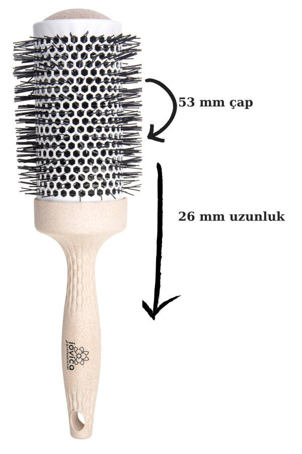 Natural Ceramic Thermal Broken Hair Dryer Brush 53mm 0474 - 1